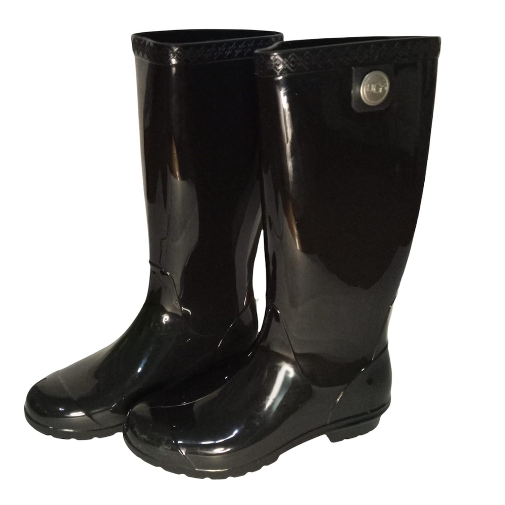 UGG Rain Boots, Size 6 Black.